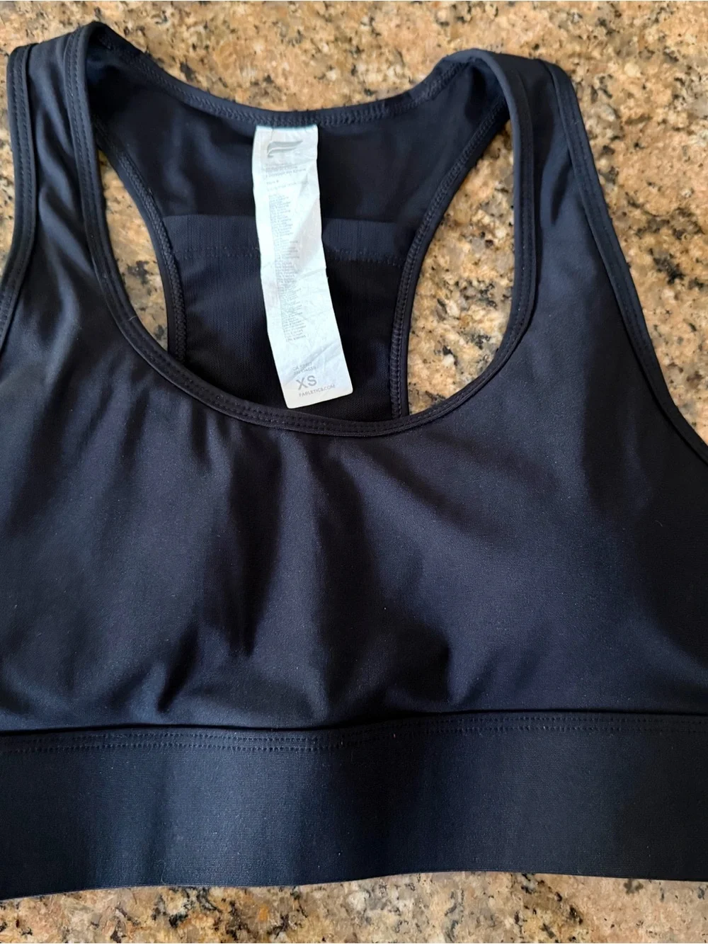 Fabletics Black Racerback Sports Bra